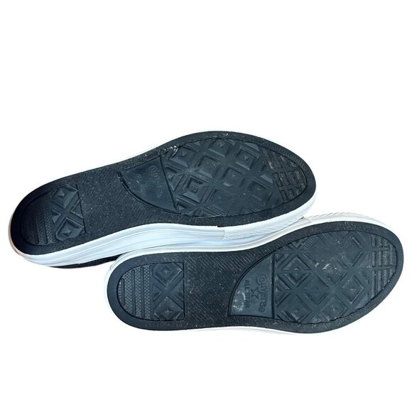 Converse Chuck Taylor All Star Metallic Juniors High Top Sneakers 4.5 - Picture 7 of 8